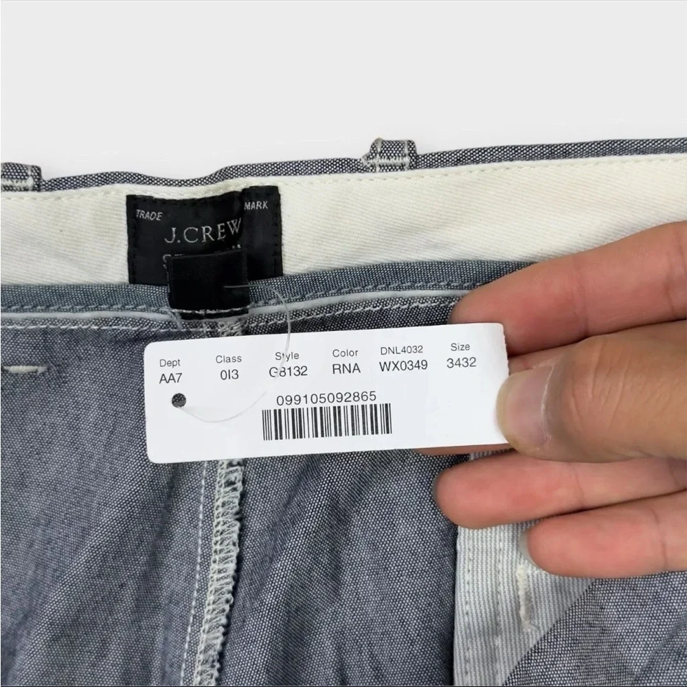 NEW J. Crew 770 Straight Stretch Chino Pants Grey Mens Size 34 x 32 WX0339 City